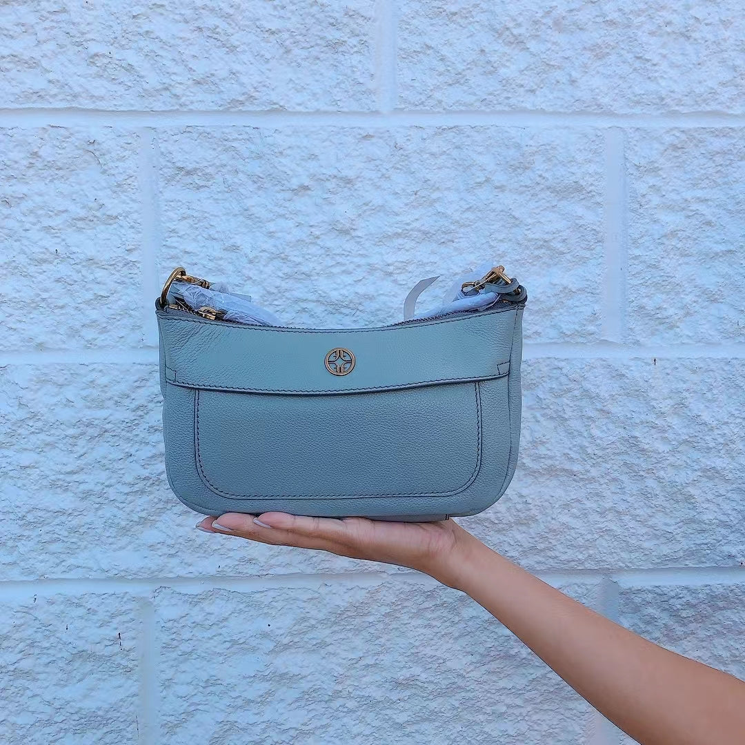 Fossil SHB3020180 Skylar Mini Baguette In Blue Fossil SHB3020180 Skylar Mini Baguette In Blue